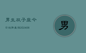 男生双子座今日运势查询(6月22日)