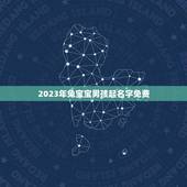 2023年兔宝宝男孩起名字免费(十大兔年男孩名字推荐)