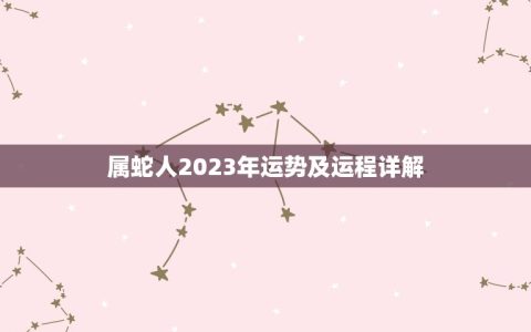 属蛇人2023年运势及运程详解(未来三年财运亨通事业顺利)