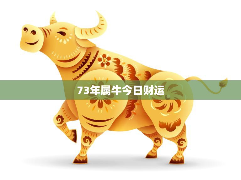 73年属牛今日财运(运势平稳需谨慎投资)