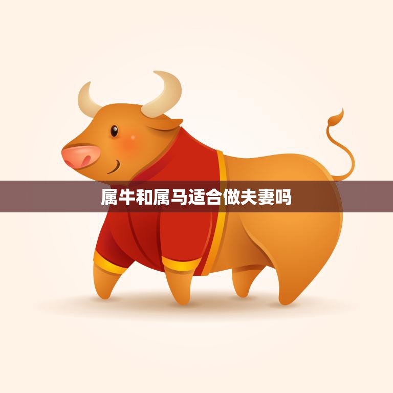 属牛和属马适合做夫妻吗(星座专家揭秘)