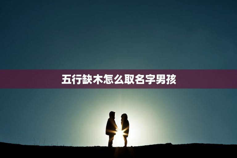 五行缺木怎么取名字男孩(如何选择适合五行缺木的男孩名字)