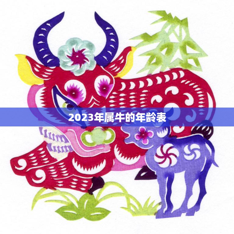 2023年属牛的年龄表(了解你的生肖年龄)