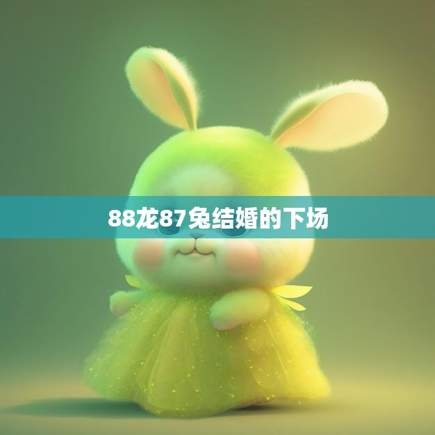 88龙87兔结婚的下场(喜庆变悲情两兽不和离婚收场)