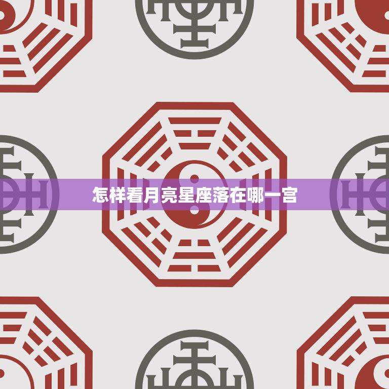 怎样看月亮星座落在哪一宫(掌握星盘解读技巧)