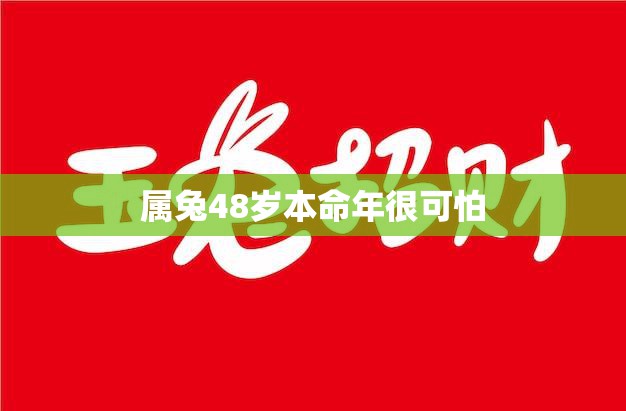 属兔48岁本命年很可怕(如何化解本命年厄运)