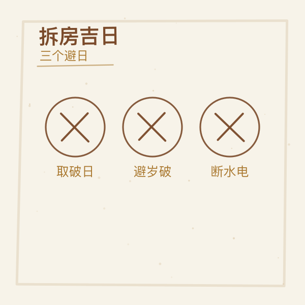 要避开的三个日子图解