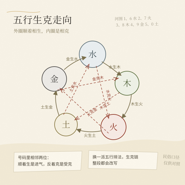 五行生克走向