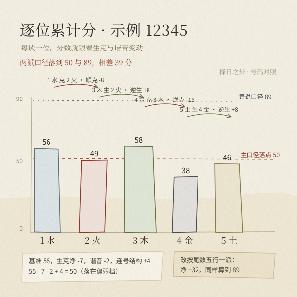 逐位累计与两派落点