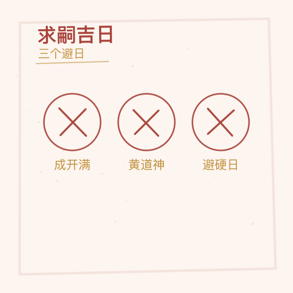 要避开的三个日子图解